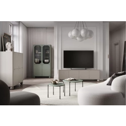 Witryna Sonatia II do salonu 100 cm - oliwka