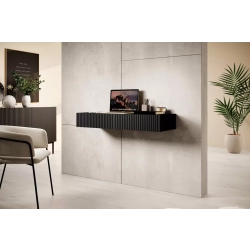 Konsola / toaletka Nicole 100 cm wisząca - czarny mat