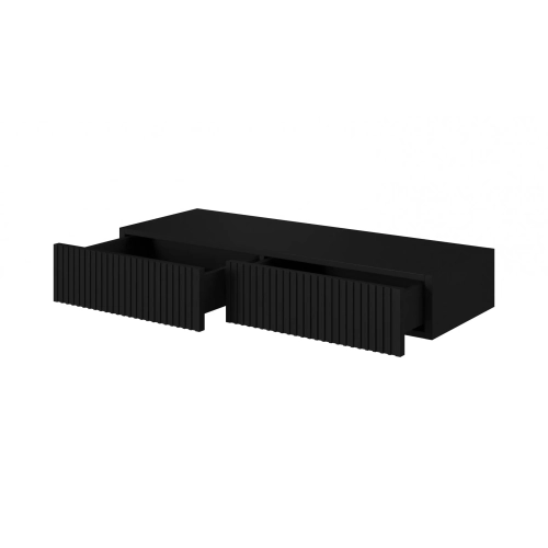 Konsola / toaletka Nicole 100 cm wisząca - czarny mat