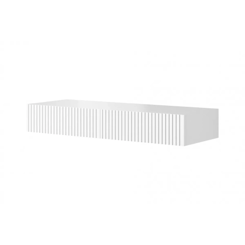 Wisząca konsola / toaletka Nicole 100 cm z szufladami - biały mat