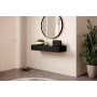 Konsola / toaletka Nicole 100 cm wisząca - czarny mat