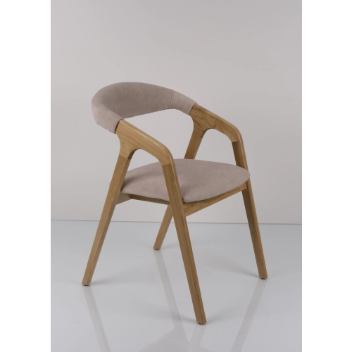 PRODUCENT Krzesło Dębowe KR-201 Kolor Tkaniny Pomarańczowy Kolor Drewna Czarny