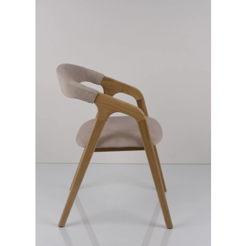 PRODUCENT Krzesło Dębowe KR-201 Kolor Tkaniny Pomarańczowy Kolor Drewna Czarny