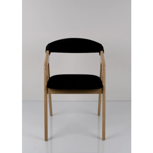 PRODUCENT Krzesło Dębowe KR-201 Tkanina Ciemny Beż