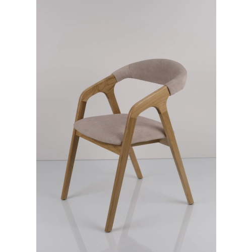 PRODUCENT Krzesło Dębowe KR-201 Kolor Tkaniny Pomarańczowy Kolor Drewna Czarny