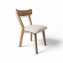 PRODUCENT Krzesło Dębowe KR-202 Tkanina Kolor Beżowy Cappuccino
