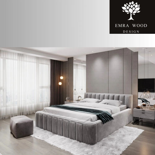 Łóżko Tapicerowane do Sypialni Rozmiary Kolory