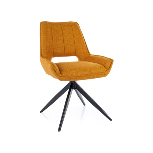 Krzesło Obrotowe KR-144 Kolory Tkanina Kolor Curry