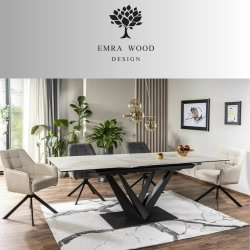 Krzesło Obrotowe KR-147 Kolory Tkanina Kolor Jasno Beżowy