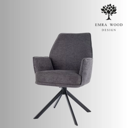 Krzesło Obrotowe KR-149 Kolory Tkanina Kolor Ciemno Szary