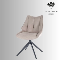 Krzesło Obrotowe KR-150 Kolory Tkanina Kolor Beżowy