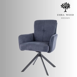 Krzesło Obrotowe KR-151 Kolory Tkanina Kolor Atramentowy