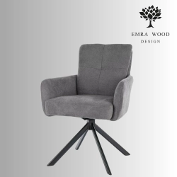 Krzesło Obrotowe KR-151 Kolory Tkanina Kolor Szary