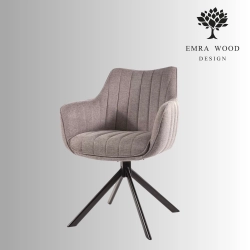 Krzesło Obrotowe KR-152 Kolory Tkanina Kolor Szary