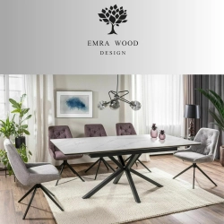 Krzesło Obrotowe KR-153 Kolory Tkanina Kolor Szary