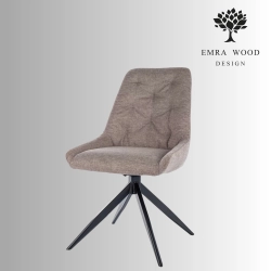 Krzesło Obrotowe KR-153 Kolory Tkanina Kolor Beżowy