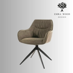 Krzesło Obrotowe KR-154 Kolory Tkanina Kolor Oliwkowy