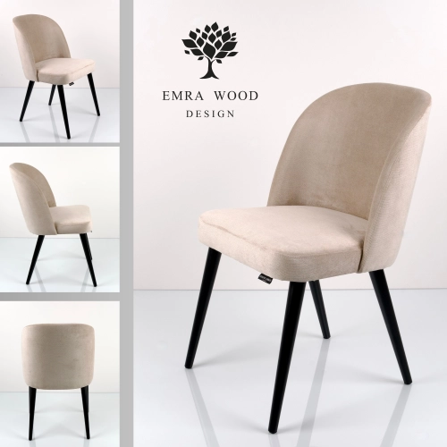 Krzesło tapicerowane DELUXE KR-2 Tkanina Hyggy 2535