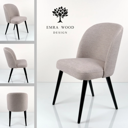 Krzesło tapicerowane DELUXE KR-2 Tkanina LEO 03