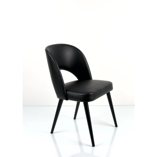 PRODUCENT Krzesło DELUXE KR-5 Eko-skóra Czarna