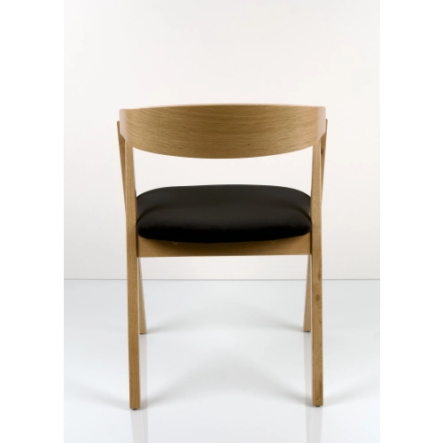 PRODUCENT Krzesło Dębowe KR-58 Tkanina Casablanca 2316 Czarna