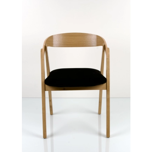 PRODUCENT Krzesło Dębowe KR-58 Tkanina Casablanca 2316 Czarna