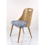 Krzesło Dębowe PREMIUM KR-77 Tkanina Kafelki Portugalskie