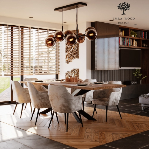 PRODUCENT Krzesło DELUXE KR-9 Tkanina Piano 02