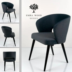 Krzesło tapicerowane DELUXE KR-8 Tkanina Maya 09