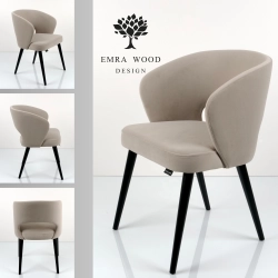 Krzesło tapicerowane DELUXE KR-8 Tkanina Dream Velvet 202.04