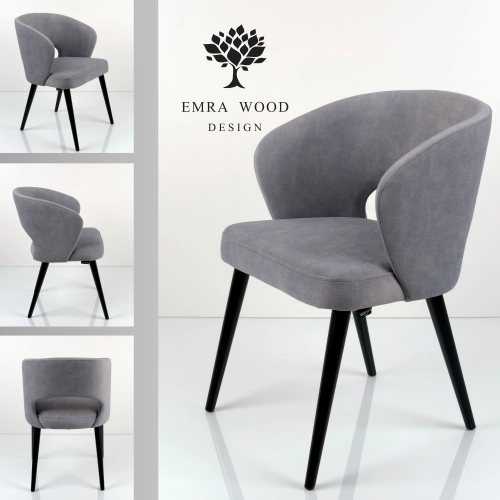 Krzesło tapicerowane DELUXE KR-8 Tkanina HOLD ME 32