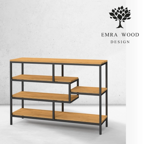 KONSOLA Z DREWNA LITEGO DĄB OLCHA SKD-335