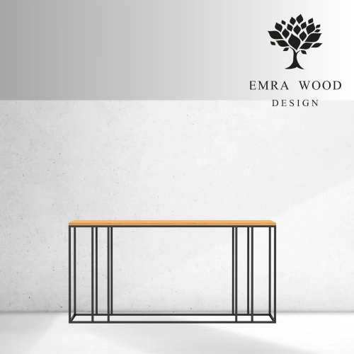 KONSOLA Z DREWNA LITEGO DĄB OLCHA SKD-338