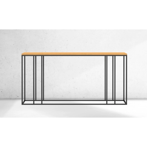 KONSOLA Z DREWNA LITEGO DĄB OLCHA SKD-338