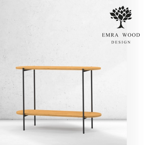 KONSOLA Z DREWNA LITEGO DĄB OLCHA SKD-336