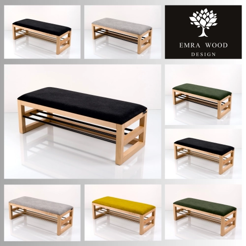 MODEL LPG-504 ŁAWECZKI TAPICEROWANE GŁADKIE Z TKANINY