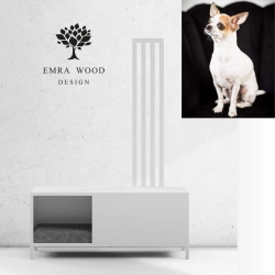 3 w 1 Legowisko  / Ławka i  Wieszakiem  LEGO-8 Biały