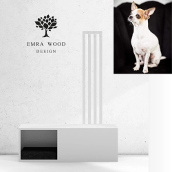 3 w 1 Legowisko  / Ławka i  Wieszakiem  LEGO-7 Biały