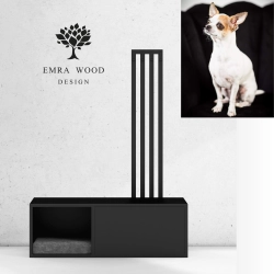 3 w 1 Legowisko  / Ławka i  Wieszakiem  LEGO-7 Czarny