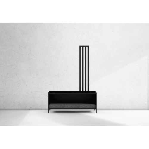 3 w 1 Legowisko  / Ławka i  Wieszakiem  LEGO-6 Czarny