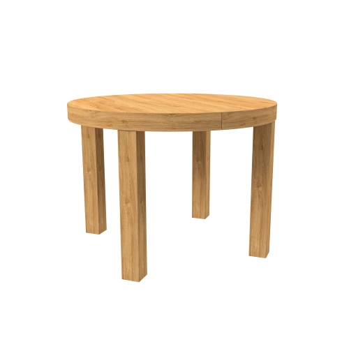 Stół ST-111A  okrągły rozładany dębowy