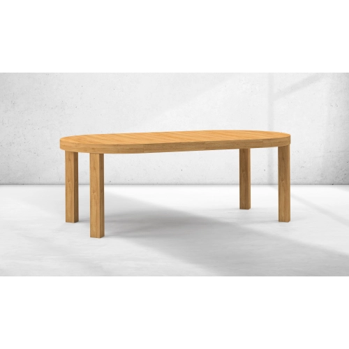 Stół ST-111A  okrągły rozładany dębowy