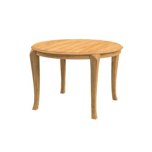 Stół ST-110A  okrągły rozkładany dębowy