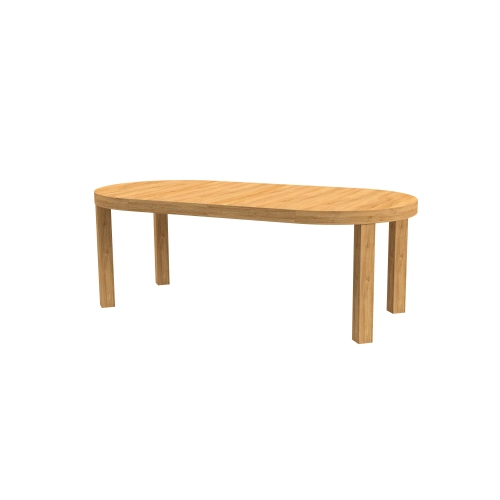 Stół ST-111A  okrągły rozładany dębowy