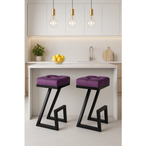 Hoker Pikowany Fioletowy HP-3