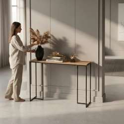 KONSOLA - REGAŁA Z DREWNA LITEGO DĄB OLCHA JESION SKD-384