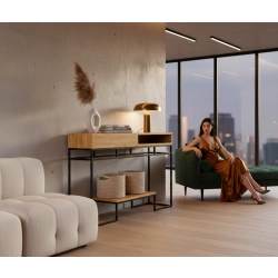 KONSOLA  DREWNO LITE DĄB OLCHA SKD-321