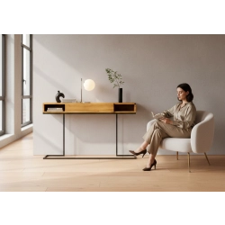 KONSOLA  DREWNO LITE DĄB OLCHA SKD-328