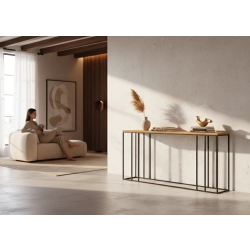 KONSOLA Z DREWNA LITEGO DĄB OLCHA SKD-338