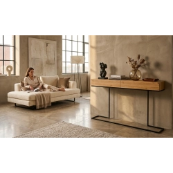 KONSOLA  DREWNO LITE DĄB OLCHA SKD-329